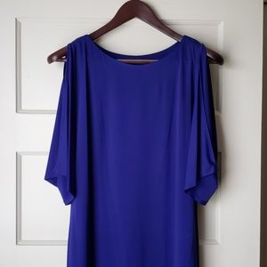 Trina Turk Wisteria Dolman Sleeve Blue Dress Sz 4